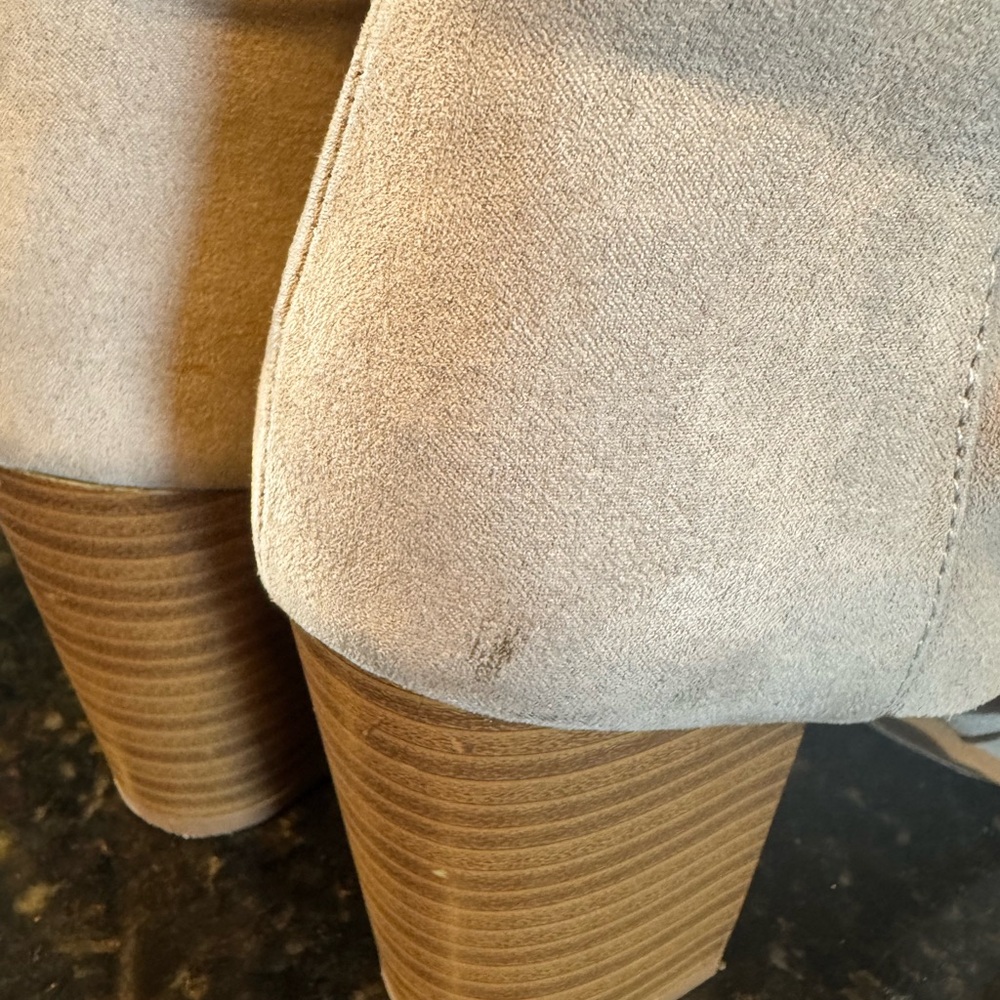 Felicitous Women's Beige Ankle Booties - Picture 6 of 11